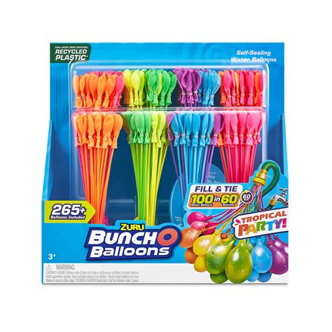 Bunch O Balloons Tropical Party 8pk Self Sealing Water Balloons