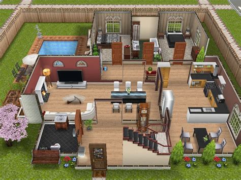 Sims Landing A Sims Freeplay Town — This Two Story House In The Scenic