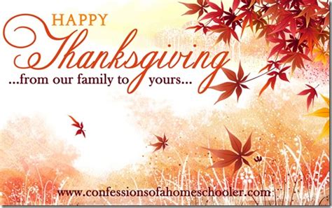 Happy Thanksgiving 2013 Confessions Of A Homeschooler