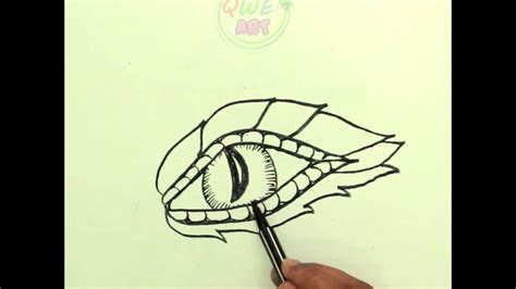 Learn how to draw a cute dragon step by step the dragon is a large, zigzag mythical creature appearing in the folklore of many cultures around the world. Dragon's Eye Drawing Tutorial 💚 How to Draw a Dragon Eye ...