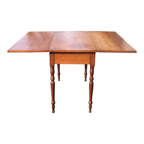 Antique American Maple Drop Leaf Table Chairish