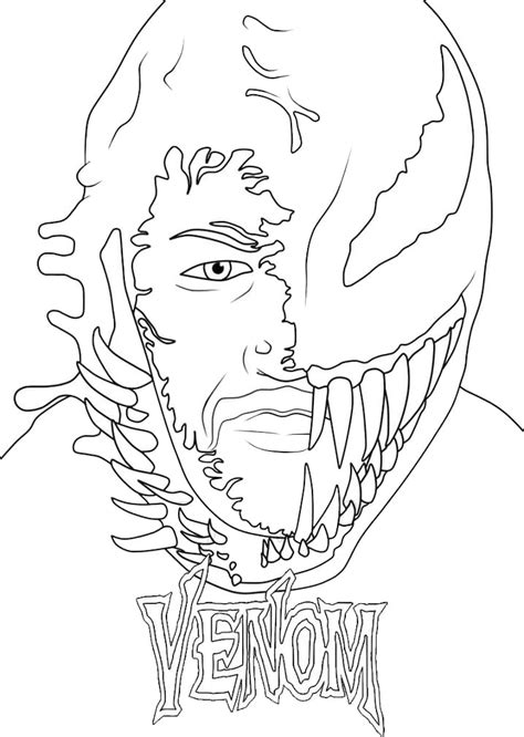 Venom Coloring Pages - Free Printable Coloring Pages for Kids