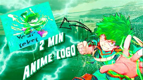 💥cool Anime Logo For Free⏱️2 Min Tutorial In Photoshop My Hero