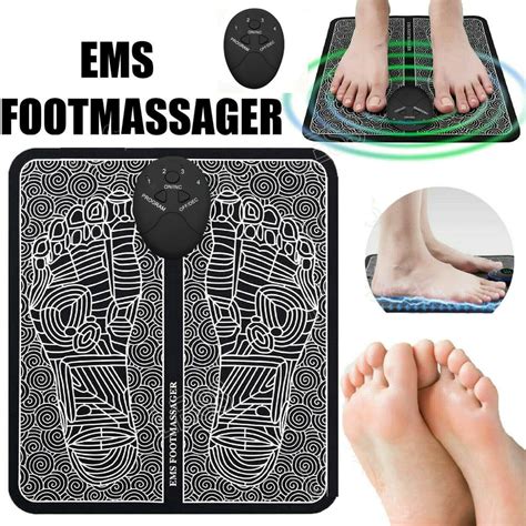 Ems Foot Massager Electric Foot Stimulator Massager 6 Modes 9 Intensity Improves Circulation