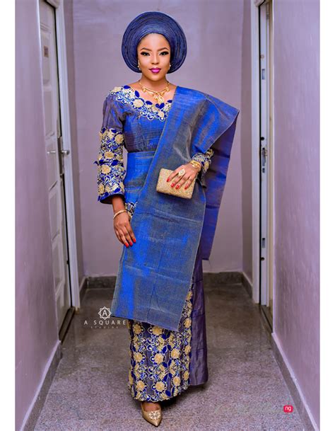 This Traditional Bridal Look Has Us Feeling All Shades Of Blue Loveweddingsng African Prom
