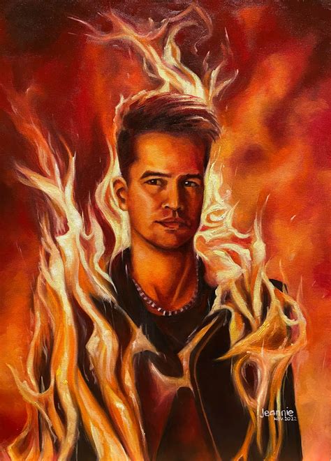 It’s My First Reddit Post So I’m A Little Nervous Lol But I Made An Oil Painting Of Brendon Urie