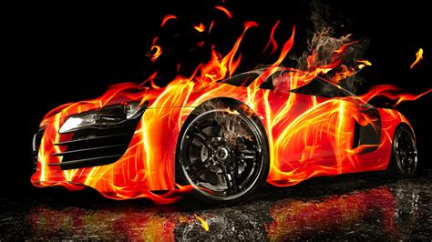 Burning Car Full Hd Wallpaper And Background Image 1920x1080 Id473070