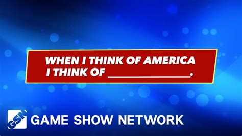 When I Think Of America America Says Game Show Network Youtube