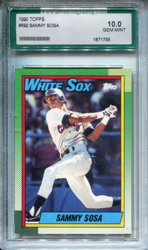 They originally started as a chewing gum company, using the baseball cards as a sales gimmick to make the gum more popular, but today it is primarily a baseball card company. Sammy Sosa Unsigned 1990 Topps Rookie Card (AVG)