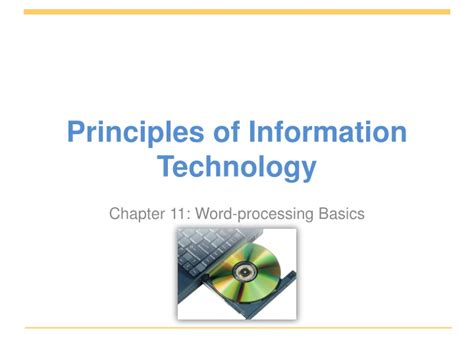 Ppt Principles Of Information Technology Powerpoint Presentation