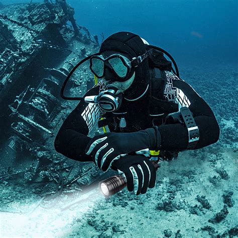 Hecloud Scuba Diving Flashlight Dive Torch 1200 Lumens Ipx8 Waterproof