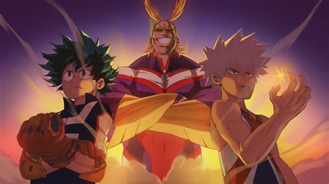 324451 Izuku All Might My Hero Academia 4k Phone Hd Wallpapers Images Backgrounds Photos