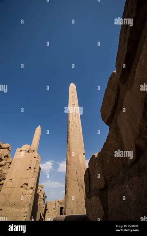 Obelisks Temple Of Karnak El Karnak Luxor Governorate Egypt Africa