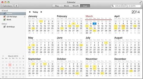How To Show Holidays In The Calendar App For Mac Os X