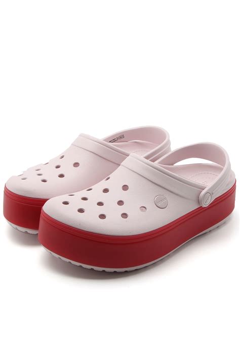 Sandália Crocs Crocband Platform Clog Nude Compre Agora Dafiti Brasil