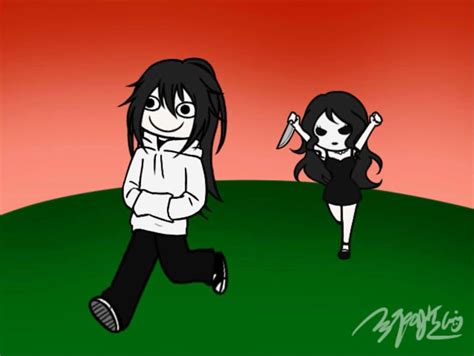 Jeff The Killer And Jane The Killer By Lychee Chong On Youtube Scary