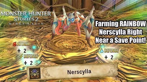 Monster Hunter Stories Farming Rainbow Nerscylla Right Near A Save