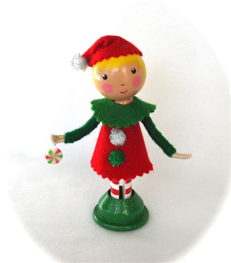 Cotton Candy Dolls Christmas Clothespin Dolls