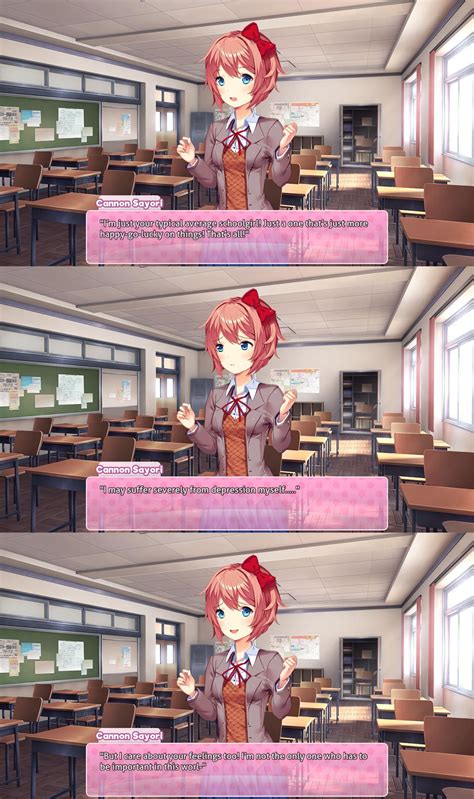 What If Fanon Sayori Met Cannon Sayori Rddlc