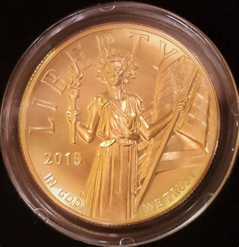 2015 W Us Gold 100 American Liberty High Relief Coin In Original Gov