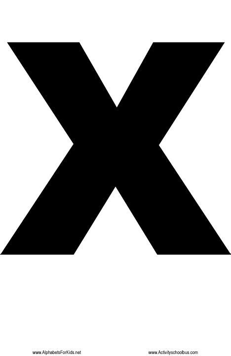 Letter X Crafts Lettering Alphabet Letter A Crafts Letter X Template