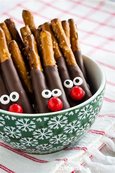 Reindeer Pretzels Recipe Christmas Food Treats Christmas Candy