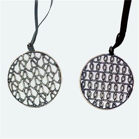 Silver Flat Circle Pendant By Kate Holdsworth Designs