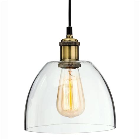Firstlight Empire Contemporary Glass Ceiling Pendant Light In Antique Brass Finish 4876ab