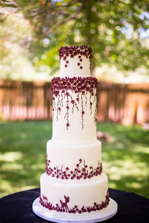 wedding cake design maroon allope recipes