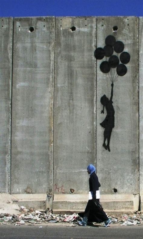 Peeling Radeau Faire Banksy Oeuvre La Petite Fille Au Ballon Nuit Corbeau Moins