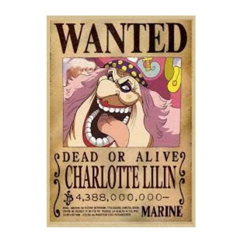 Avis De Recherche One Piece Charlotte Linlin Wanted Boutique One Piece