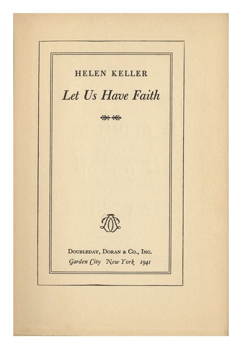 Lot Detail Helen Keller Signed Copy Of Her Book Let Us Have Faith