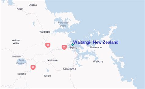 Waitangi New Zealand Map Geographical Journeys