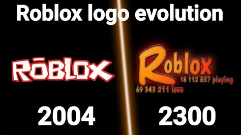 Roblox Logo Evolution 2004 2300 Youtube