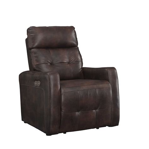 The best choice electric recliner chair comes with an ottoman instead of a footrest. Brown Contemporary Leather Upholstered Living Room ...