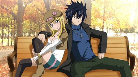 Anime Fairy Tail Heartfilia Lucy Fullbuster Gray Wallpapers Hd