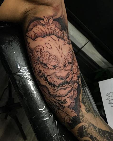 Foo Dog In Progress By Patrick Patrickchronicink Done At Chronic