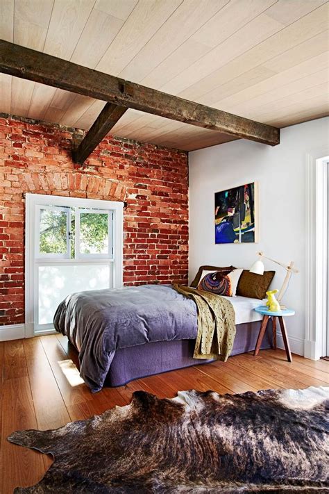 Opaque Window Options Exposed Brick Walls Bedroom Brick Wall Bedroom