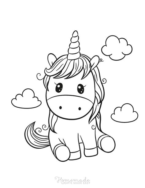 Get Free Printable Coloring Pages For Kids Unicorn Background