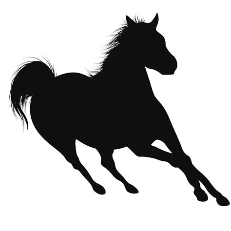 Horse Silhouette Running Svg Dxf Eps Silhouette Rld Rdworks Etsy