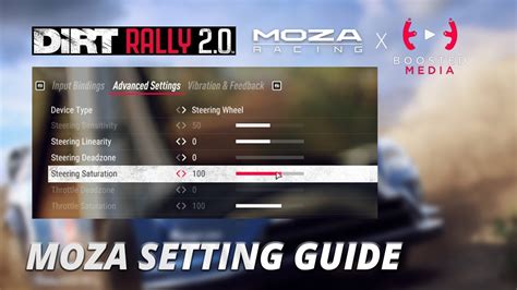 Moza Wheelbase Setting Guide For Dirt Rally Youtube