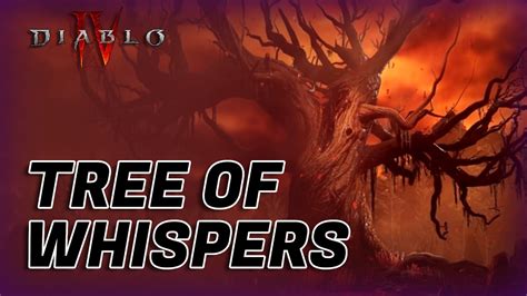 The Secret To Diablo 4 Progression Is The Tree Of Whispers The Answer
