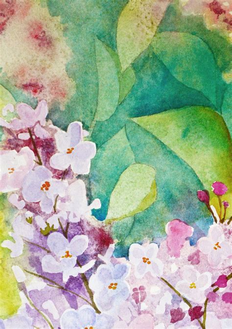 Lilac Wall Art Floral Decor Fine Art Painting Watercolor Etsy