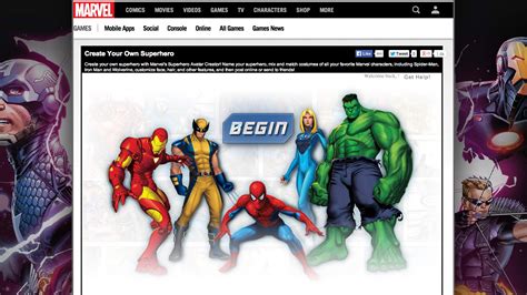 Users won't want to quit finding pairs of identical images. Create your own superhero with Marvel's Superhero Avatar ...
