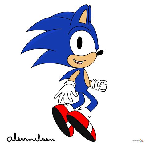 Collab Classic Sonic By Alessnilsen On Deviantart