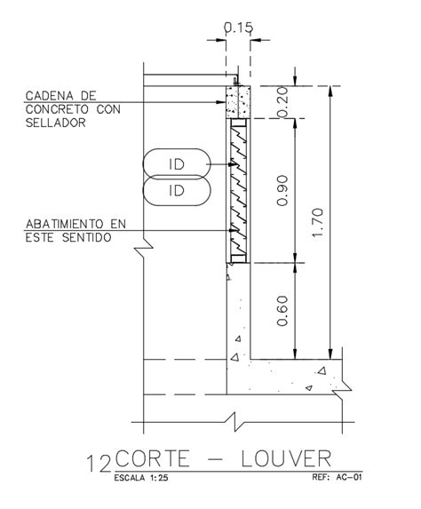 Door Louver Detail Drawing Is Given In This Autocad Drawing Model