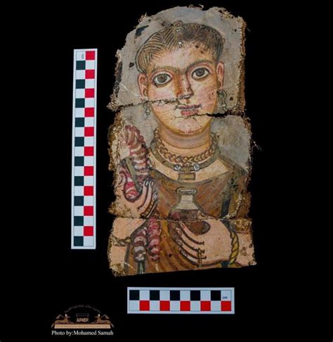 archaeologists have unearthed the first full color portraits of egyptian mummies in more than a