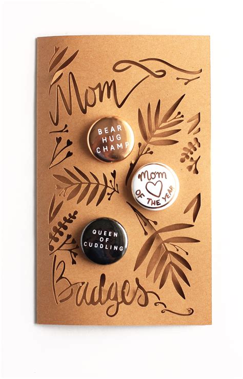 Mom Badges Pins For Moms Mom Of The Year Pin Cute Pins For Etsy