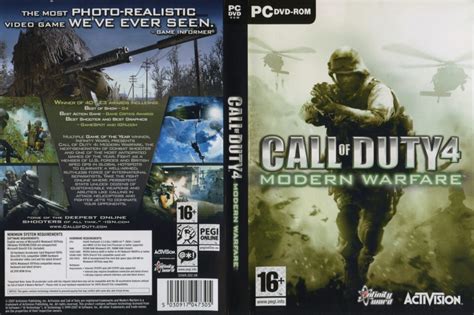 Call Of Duty 4 Modern Warfare Dvd Cover 2007 Pc