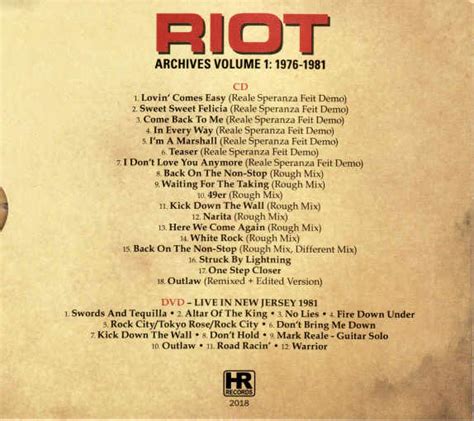 Riot Archives Volume 1 1976 1981 2018 0dayrox